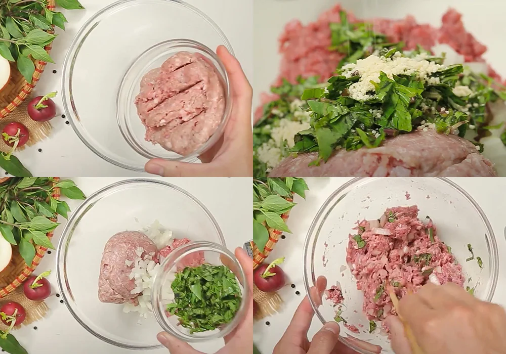 Lòng heo nhồi thịt chiên ngon lạ, ai ăn cũng mê Chế biên nhân thịt nhồi lòng heo