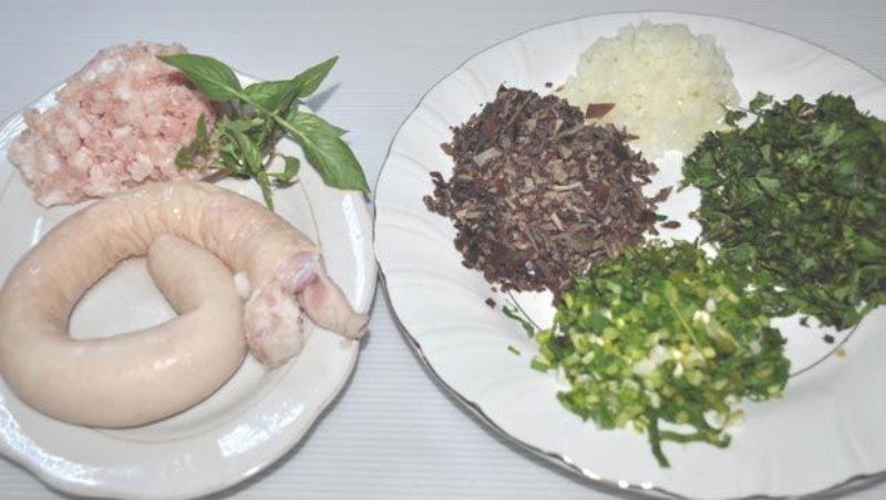 Lòng heo nhồi thịt chiên ngon lạ, ai ăn cũng mê Nguyên liệu làm món lòng heo nhồi thịt chiên