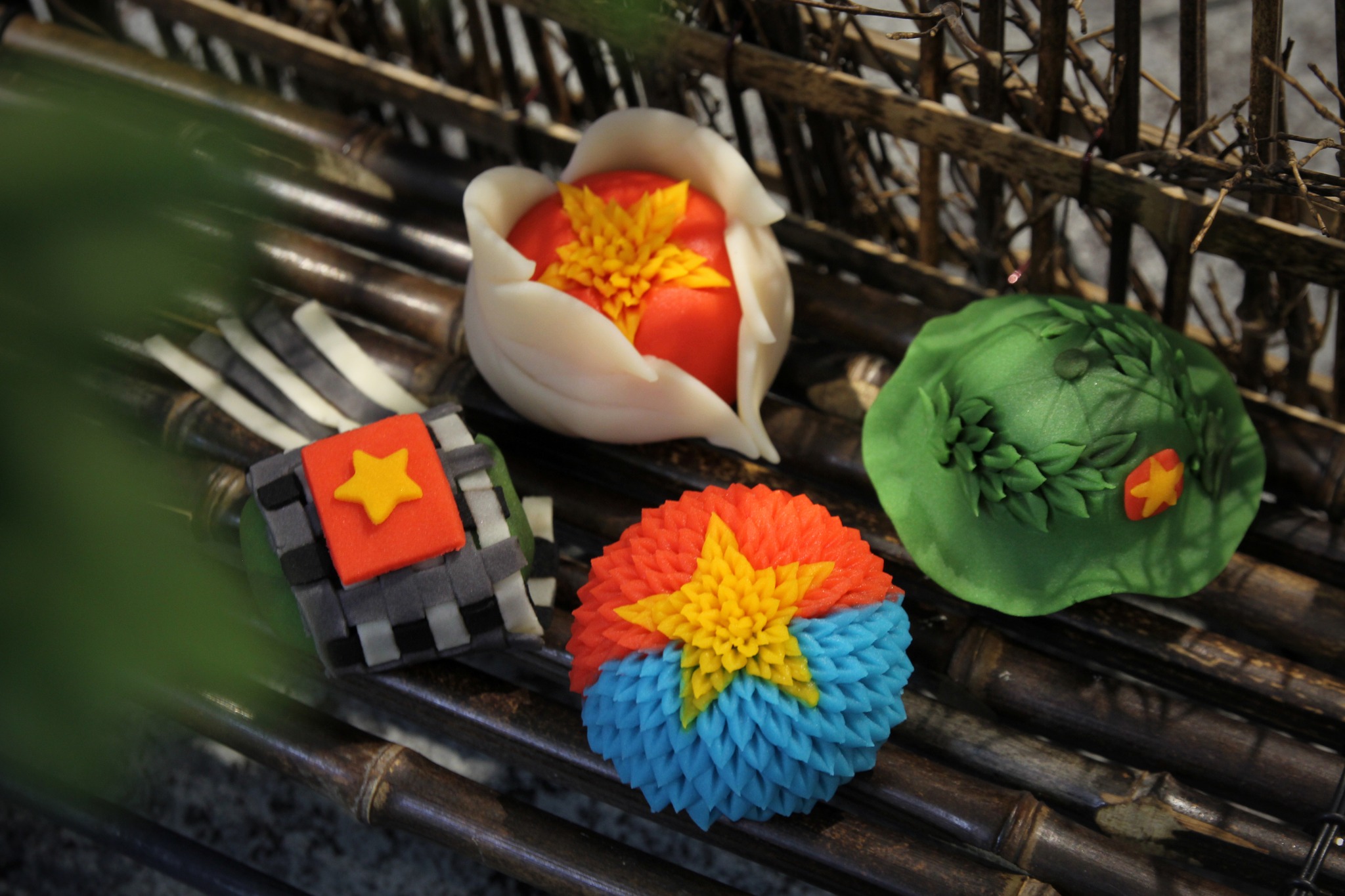 Chiêm ngưỡng bộ bánh wagashi lấy ý tưởng 50 năm ngày Giải phóng miền Nam banh wagashi 1