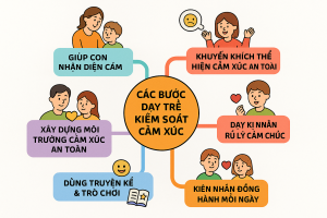 cac buoc quan tri cam xuc o tre