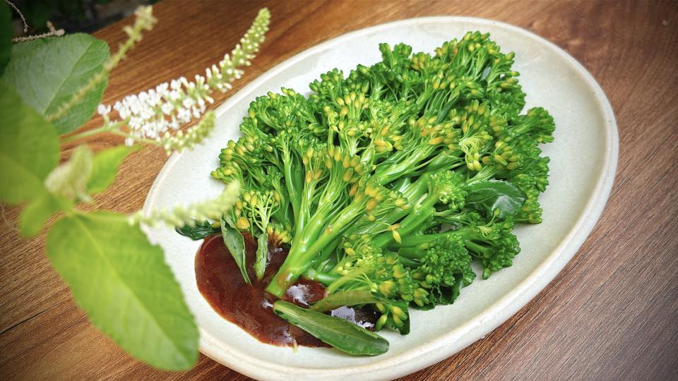 Bông cải sốt xì dầu