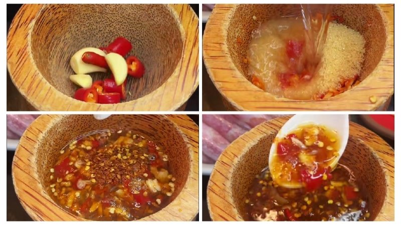 Cách làm món mực hấp cuốn rau muống – Món ngon lạ miệng dễ làm Nước chấm - linh hồn của món mực hấp cuốn rau muống